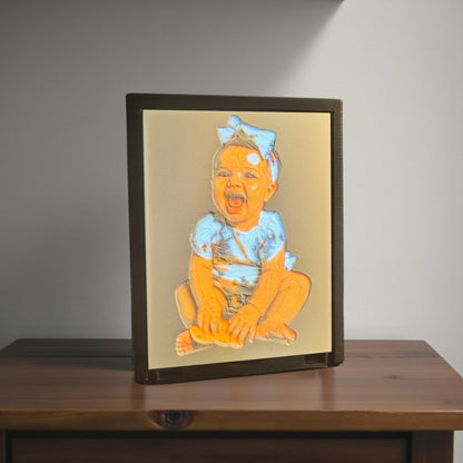 Litofania a Color - Foto personalizada con luz