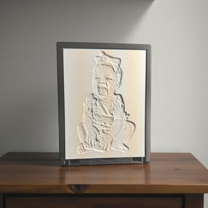 Litofania a Color - Foto personalizada con luz