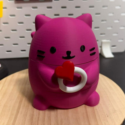 Joyero Gato con anillo