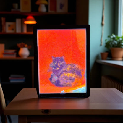 Litofania a Color - Foto personalizada con luz