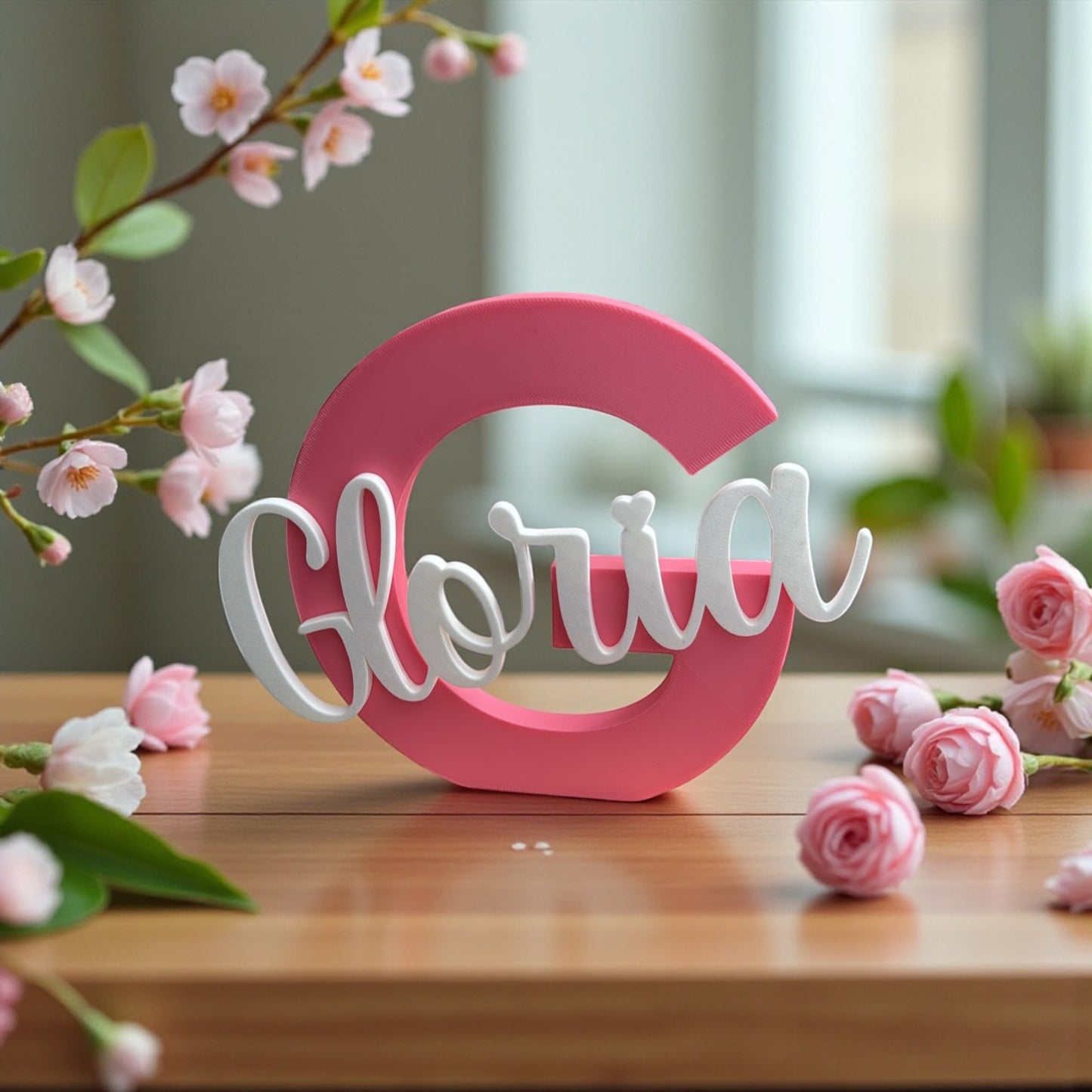 Inicial 3D con nombre personalizado