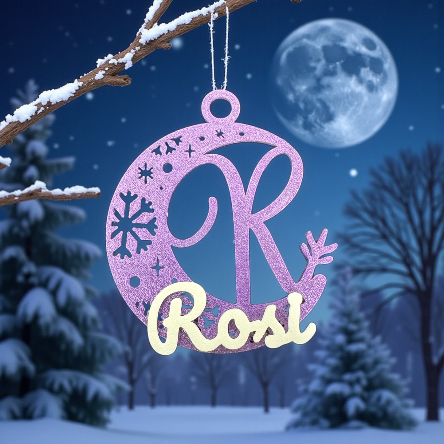 Bolas de Navidad Inicial + Nombre